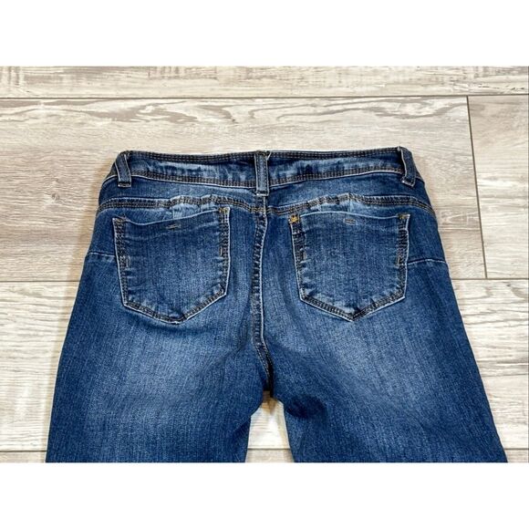 Wax Jeans Butt I Love You Distressed Jeans Size 3 - Picture 6 of 12